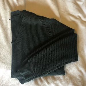 Dark green Athleta wool pullover sweater